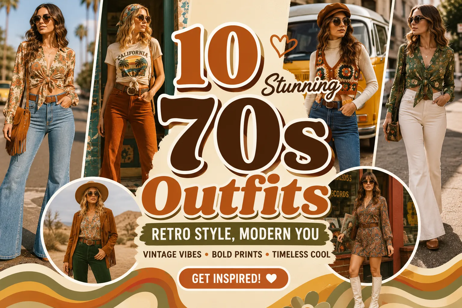 stunning 70s outfit