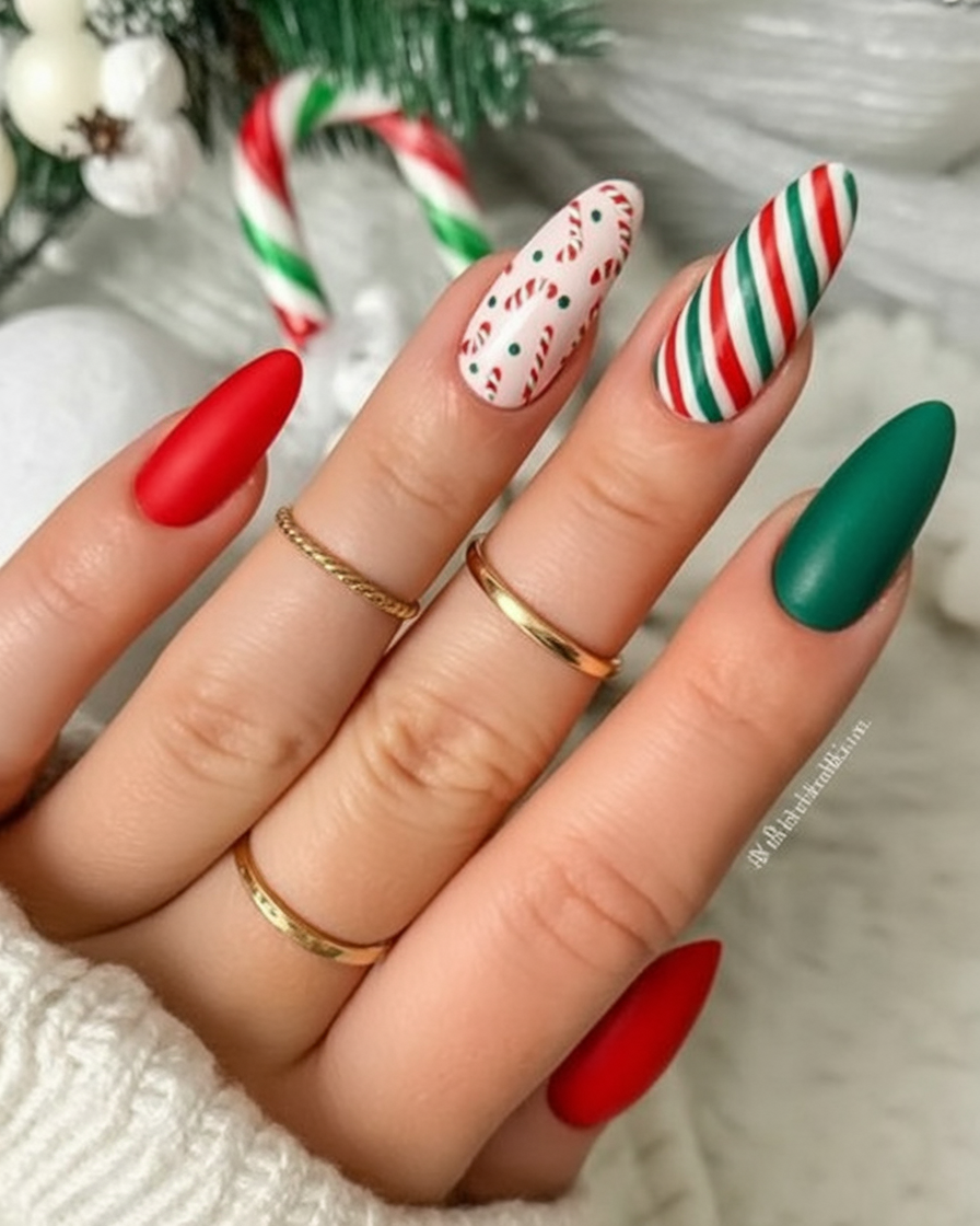 22 Christmas Nails Ideas 2025 to Spark Holiday Magic 7 christmas nails ideas
