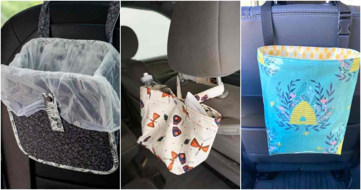 11 Car Trash Bag Free Sewing Patterns 5 car trash bag