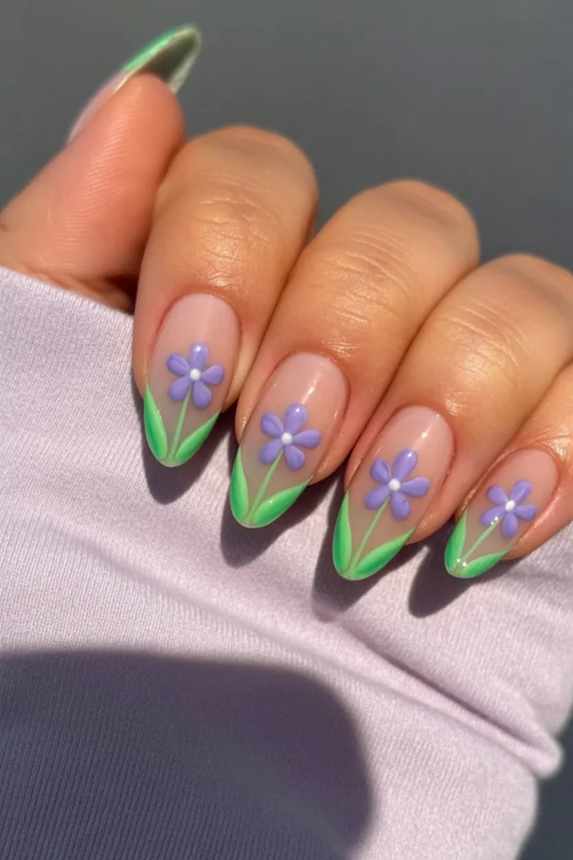 funky spring nails