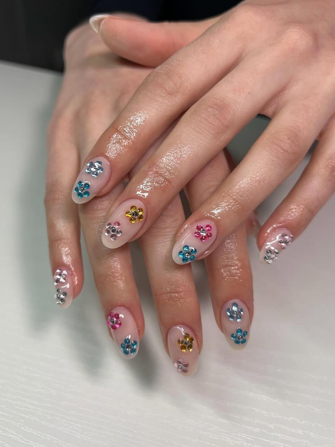 dazzling rhinestone nail