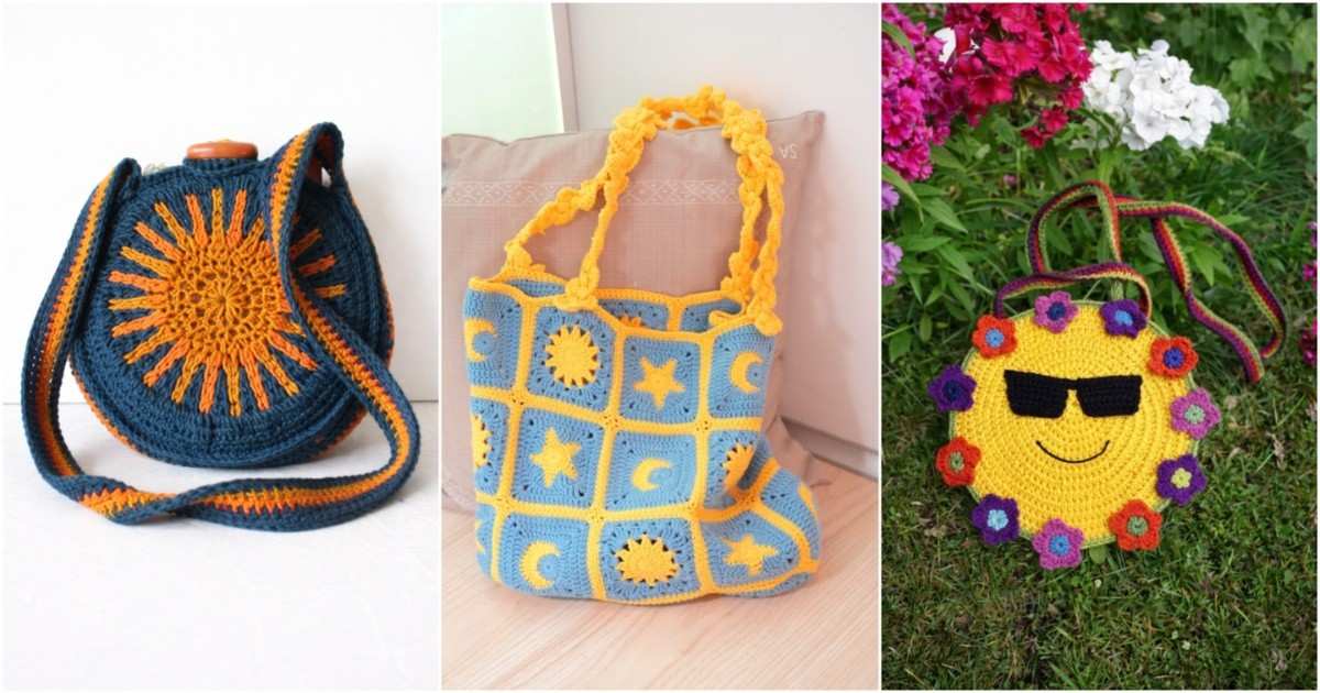 crochet celestial bag
