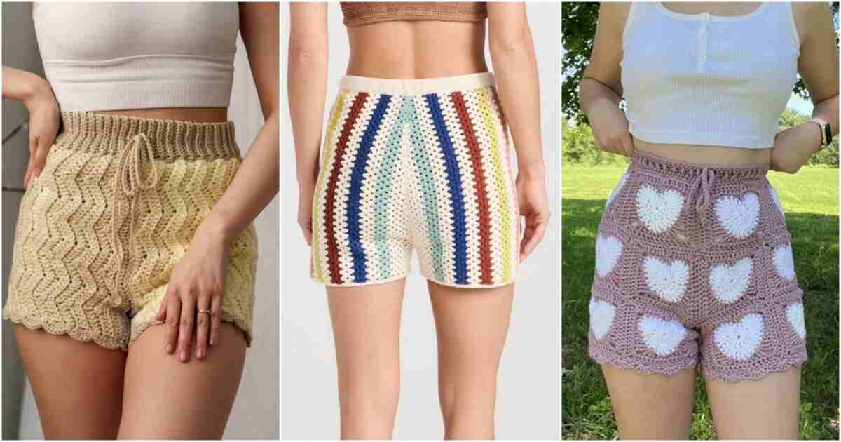 crochet summer shorts