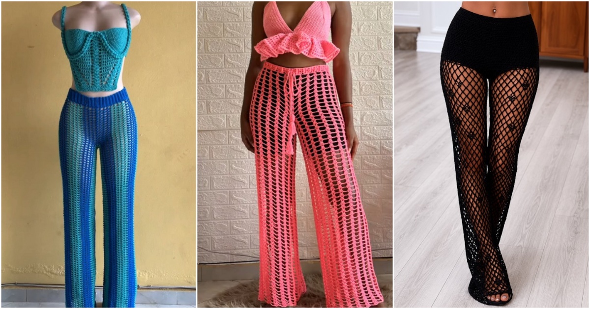 crochet beach pants