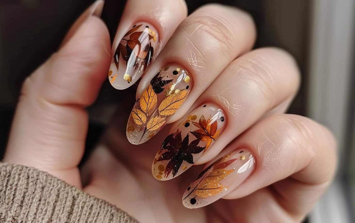 cool fall nail