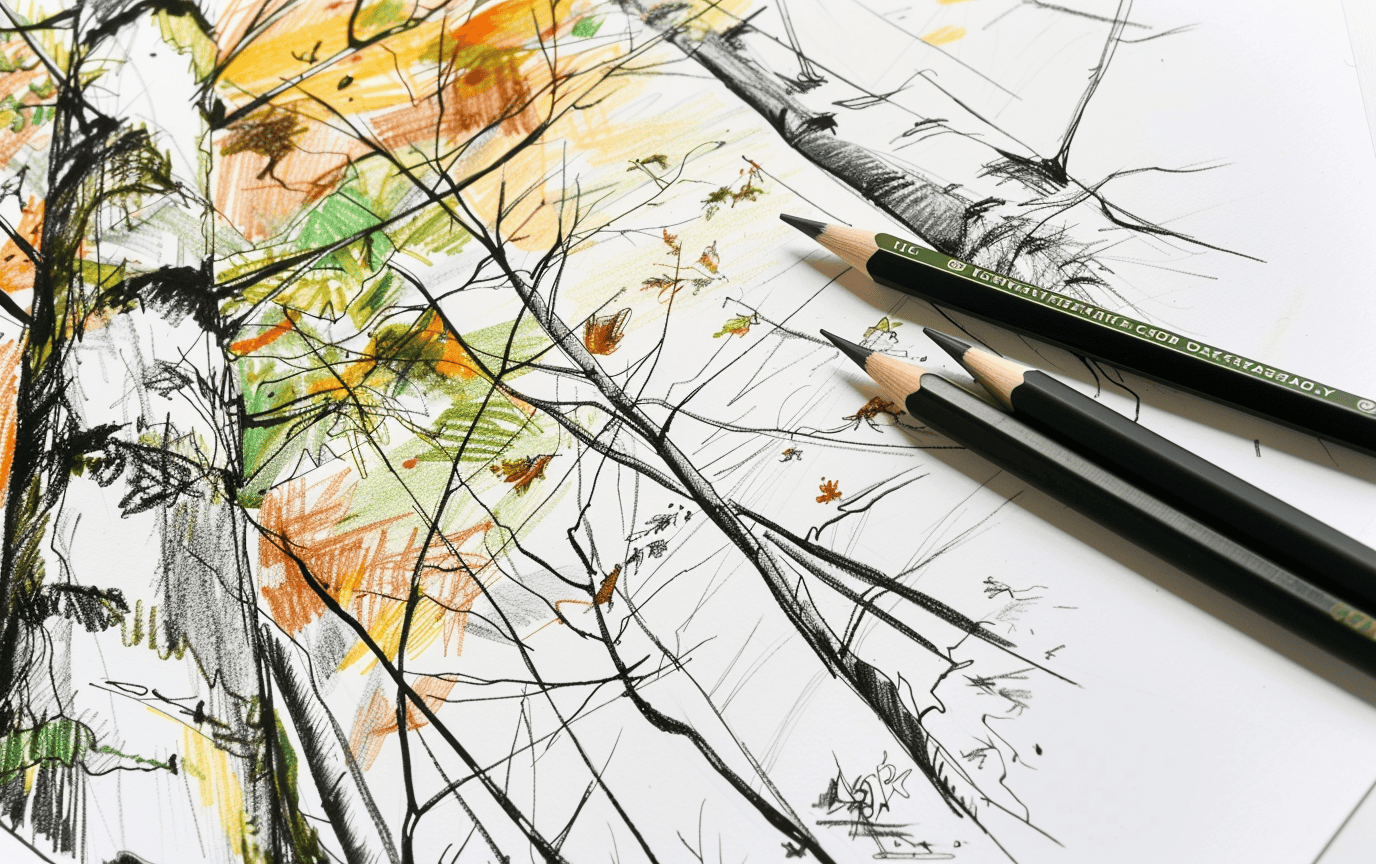 tranquil autumn forest