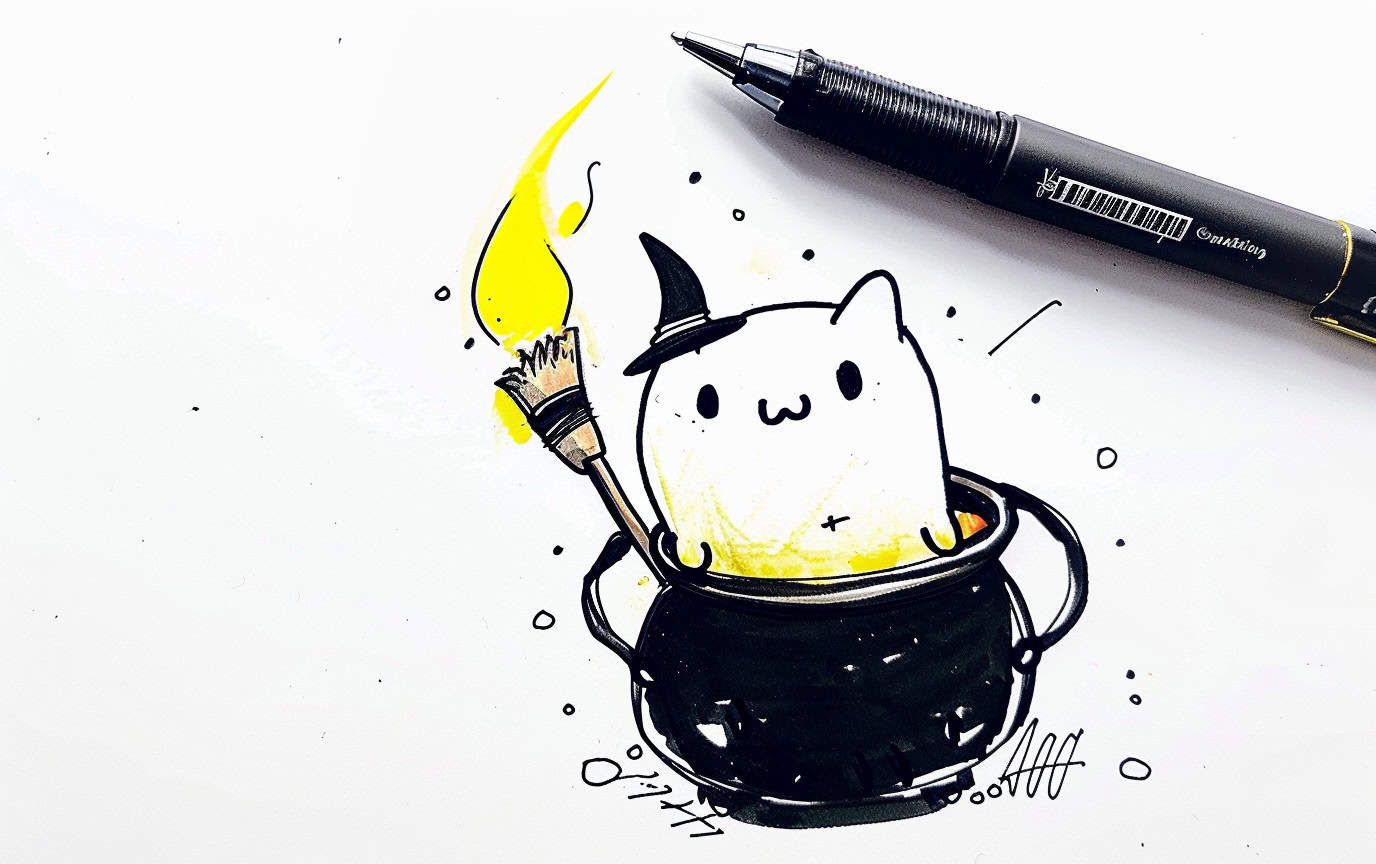 cute spooky ghost