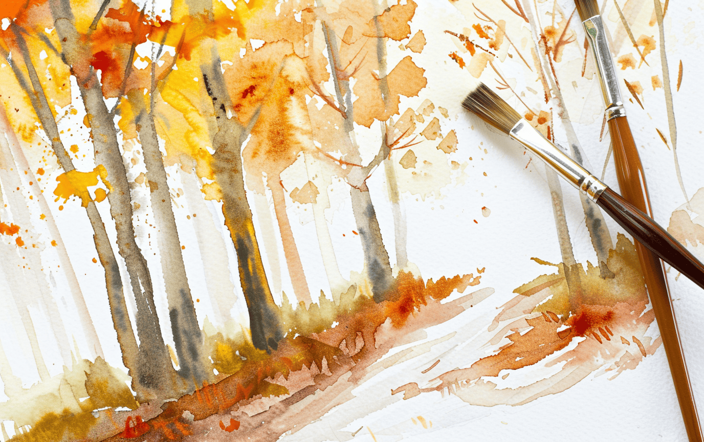 cozy fall forest