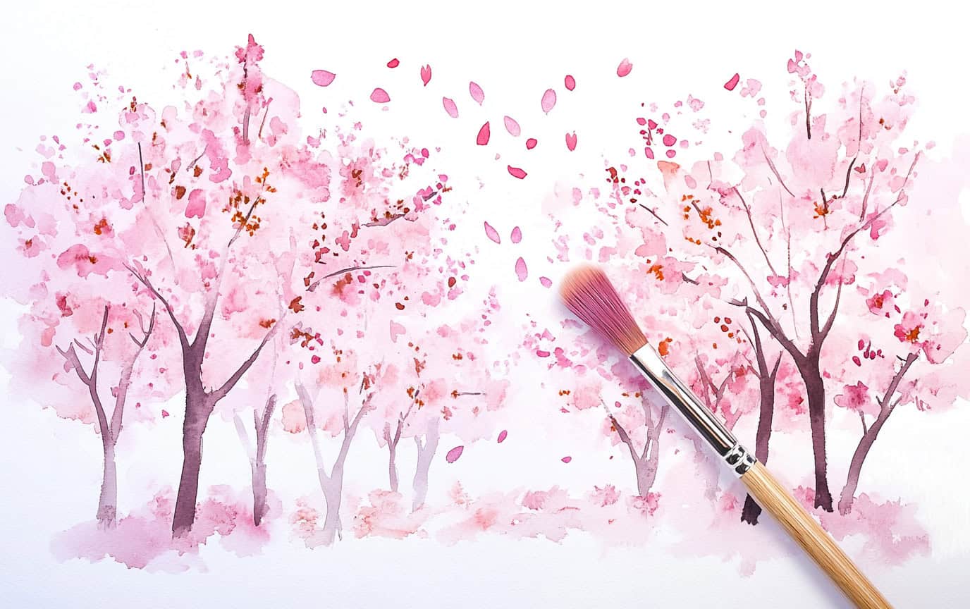 easy watercolor scenery