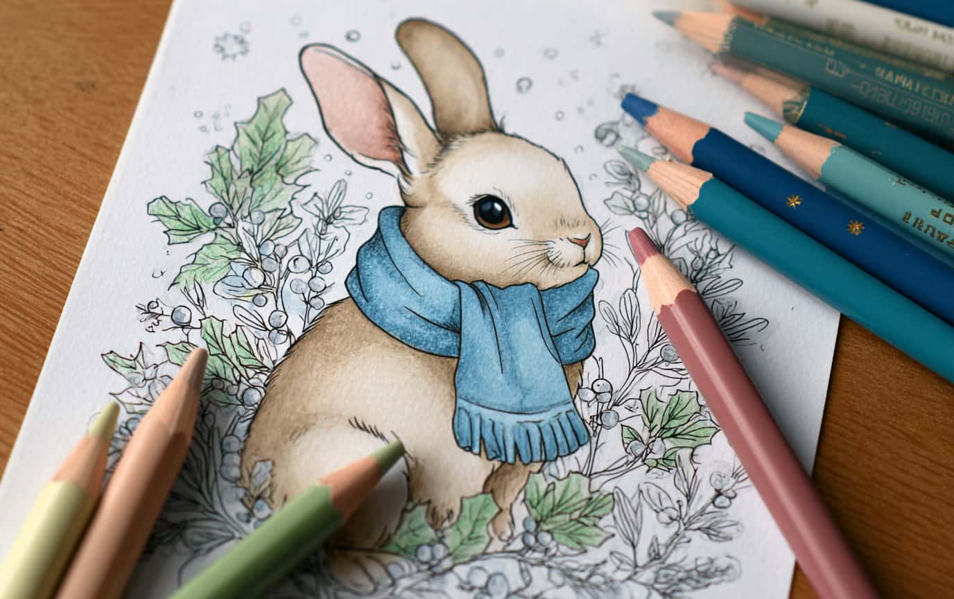 25 Soft Winter Aesthetic Coloring Pages for Cozy Vibes 3 soft winter aesthetic