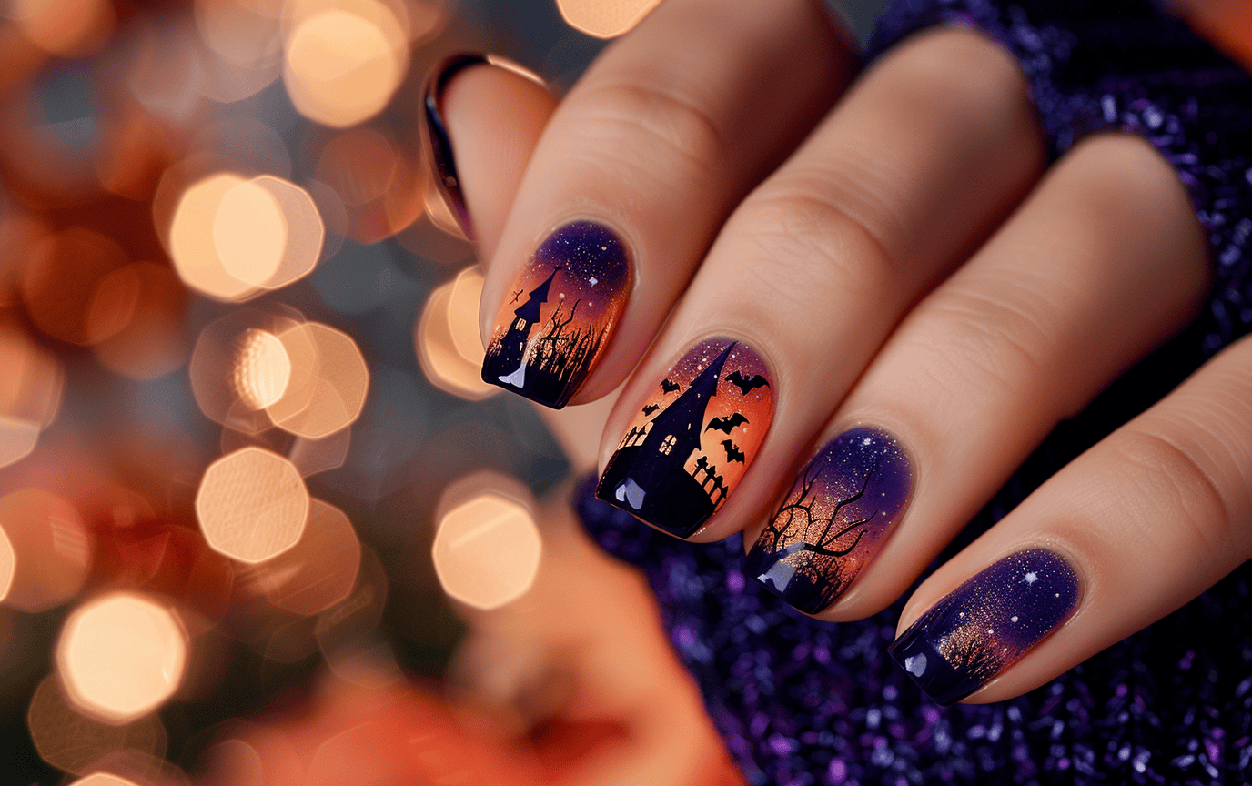 25 Halloween Nail Art Ideas for the Perfect Mani 3 halloween nail art