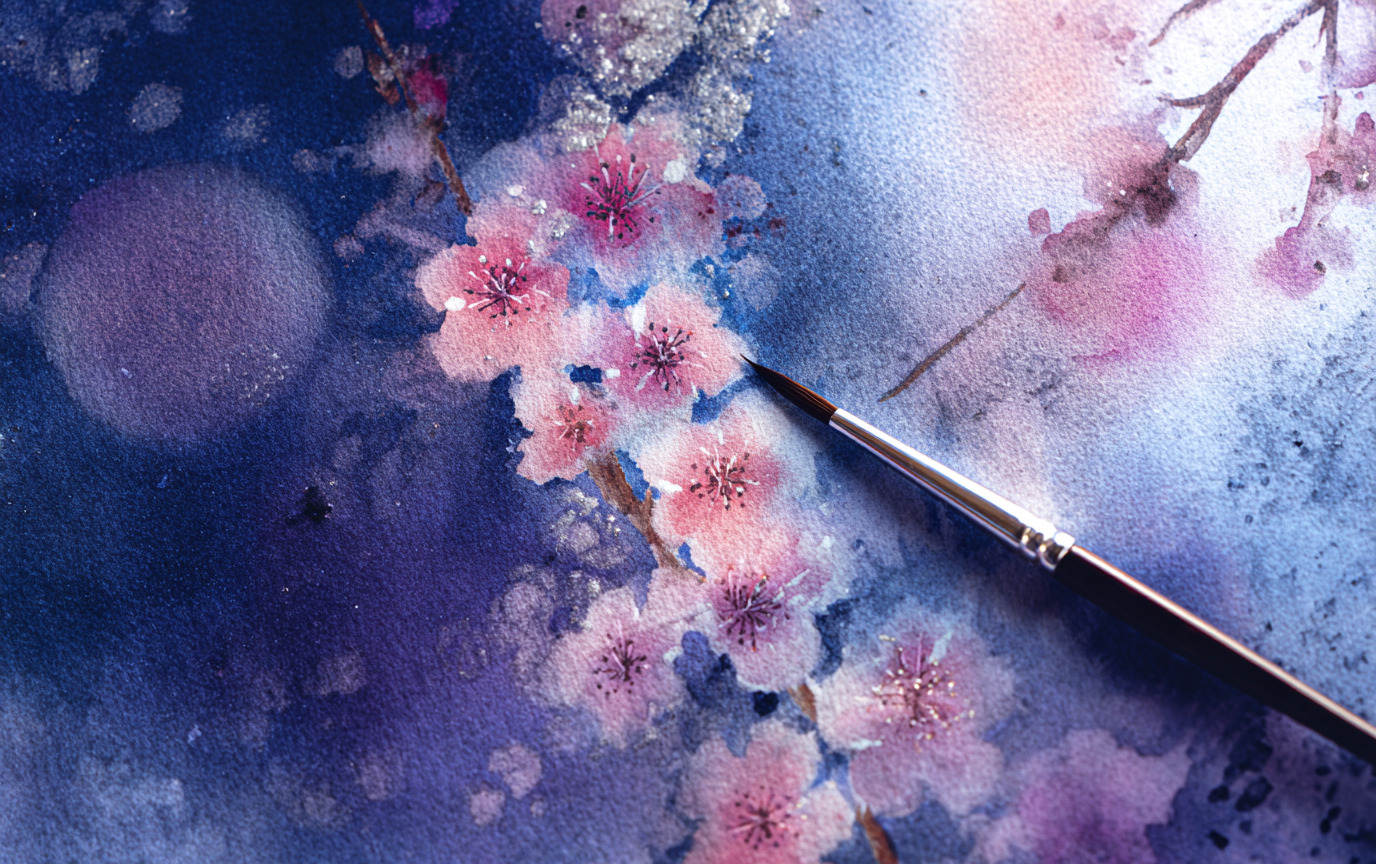 30 Cherry Blossom Spring Watercolors for Inspiration 8 cherry blossom spring