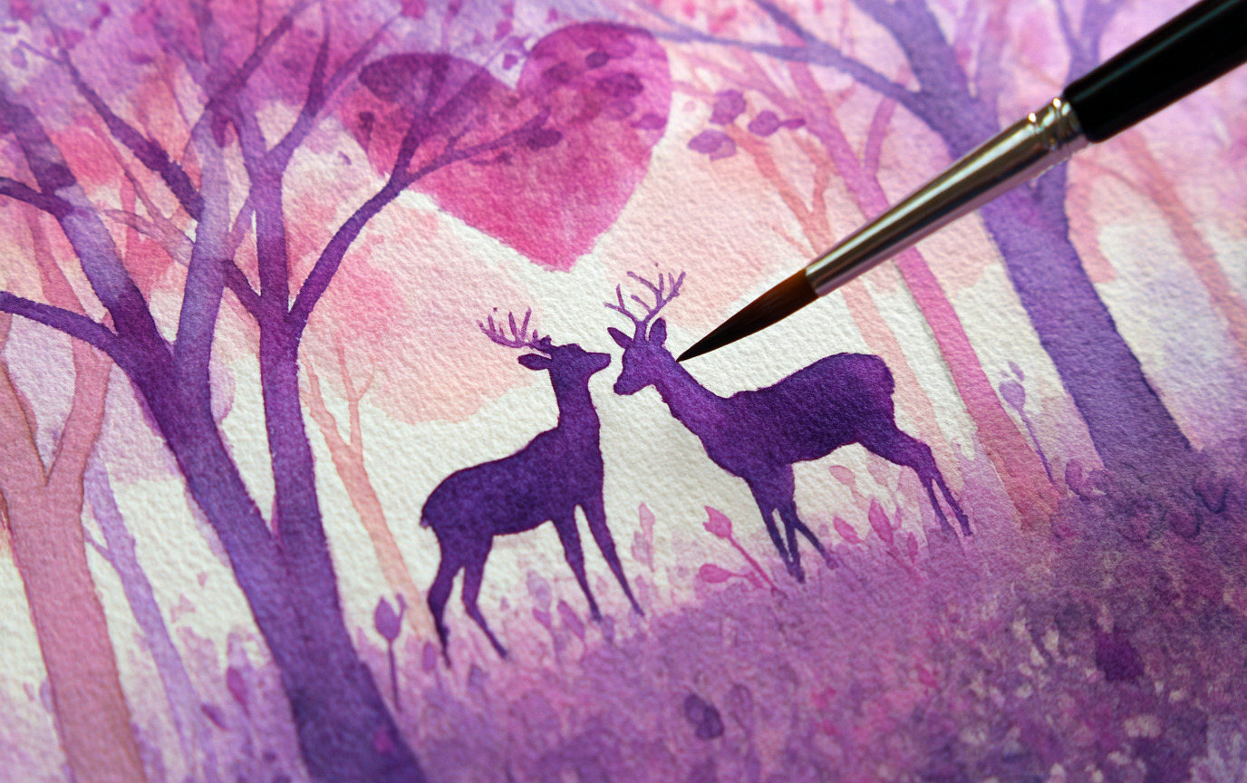30 Easy Valentine Watercolor Paintings Anyone Can Try 2 easy valentine watercolor