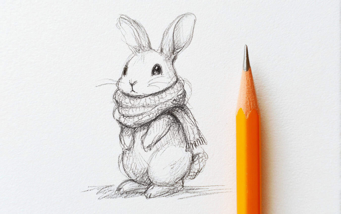 25 Charming Winter Animal Sketch Ideas to Enhance Your Skills 7 charming winter animal