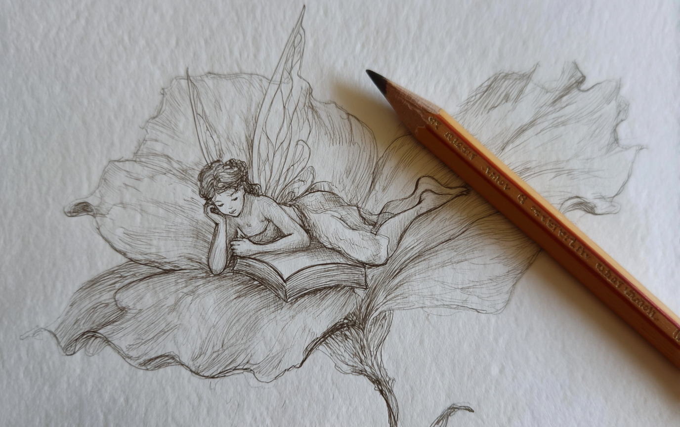enchanting fairy doodle