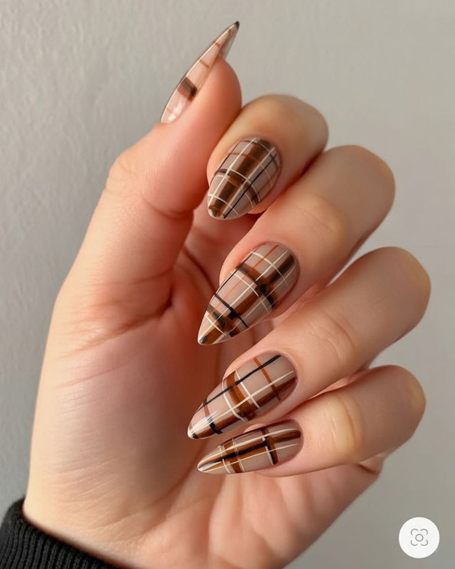 plaid nails 2026