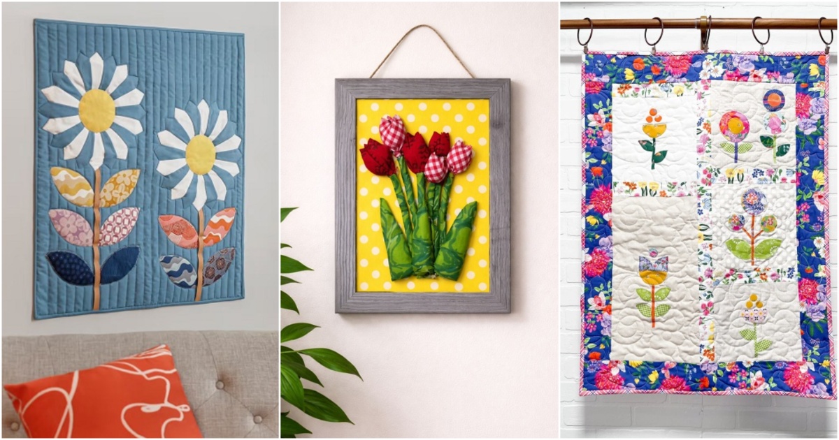 floral wall hanging