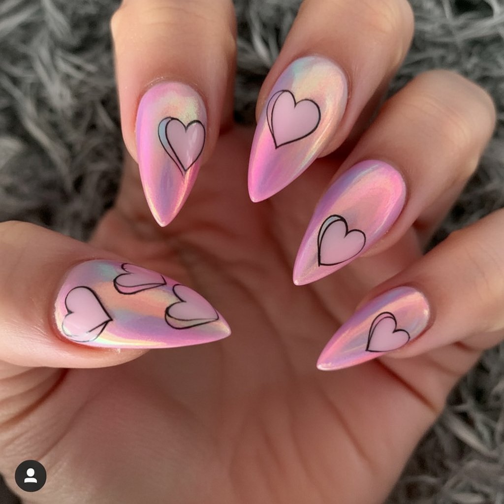valentines nails 2026
