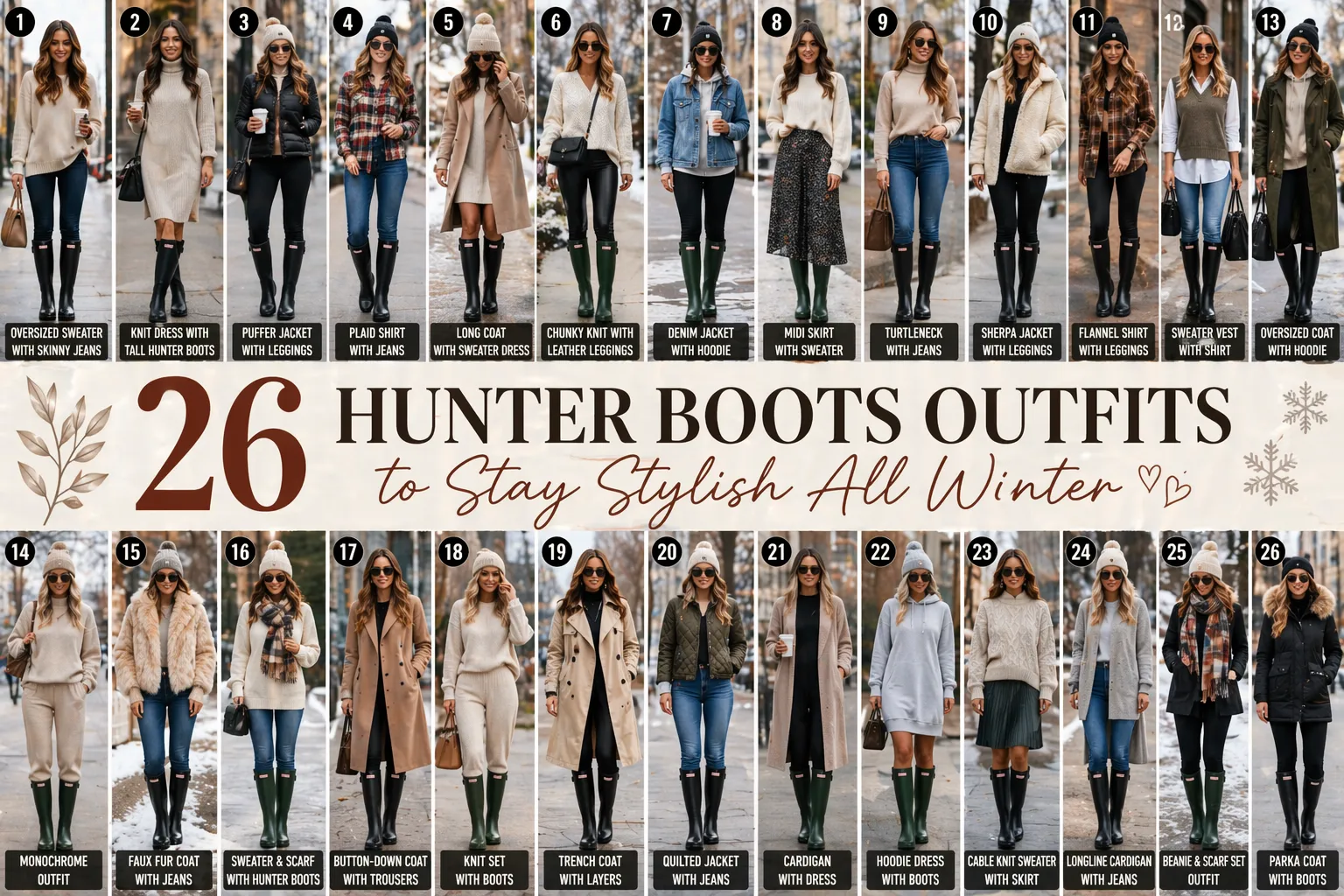 hunter boots outfits