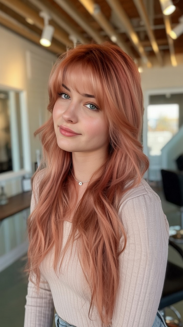 strawberry blonde hair