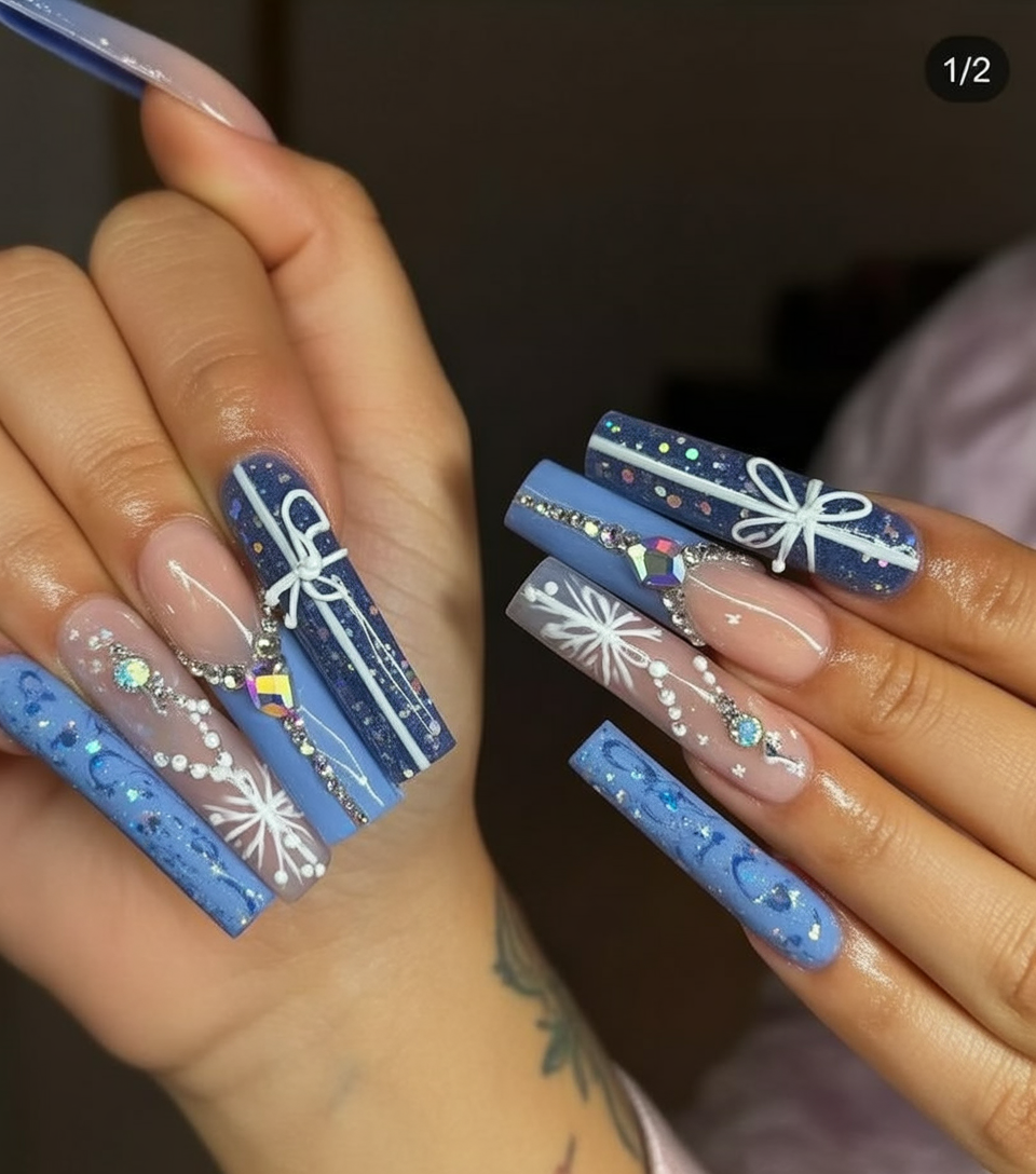 20 Christmas Nail Art Designs 2025 for Festive Inspiration 5 christmas nail art