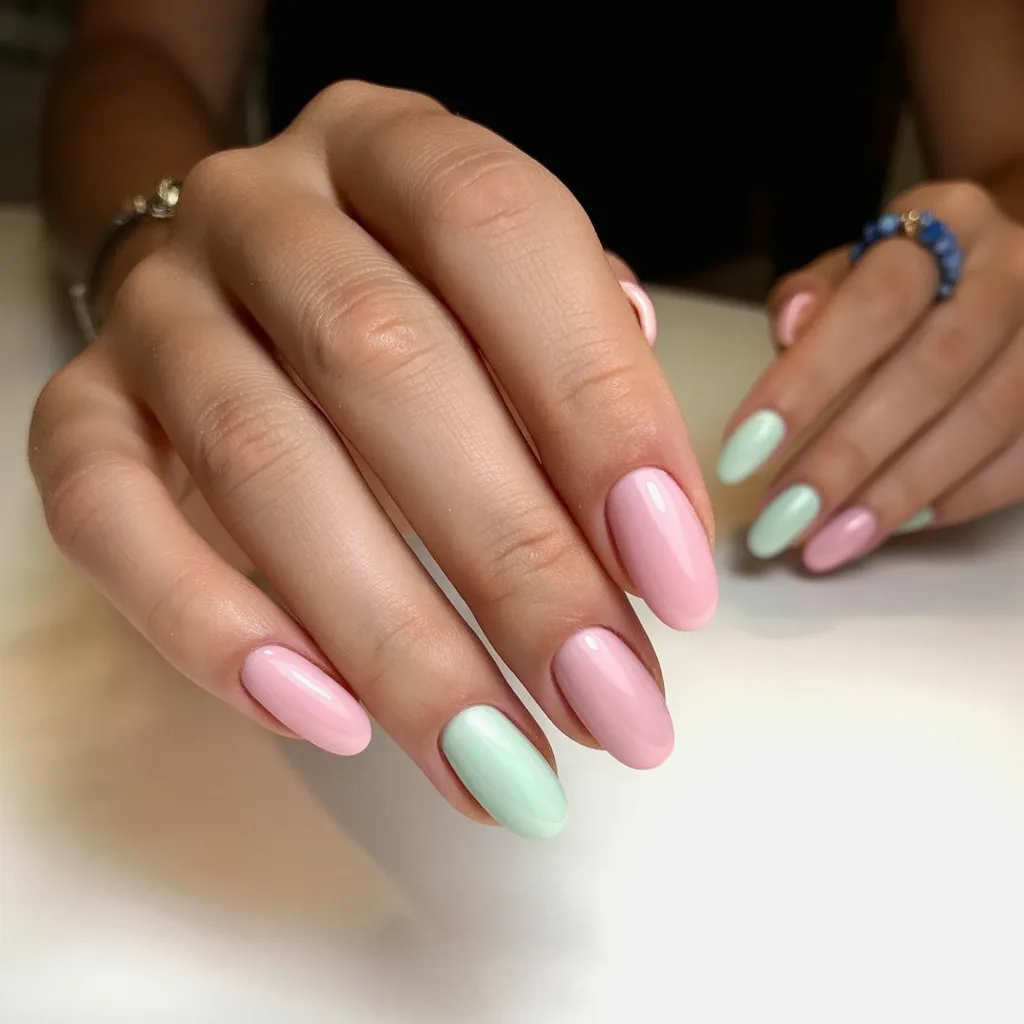 spring pastel nails