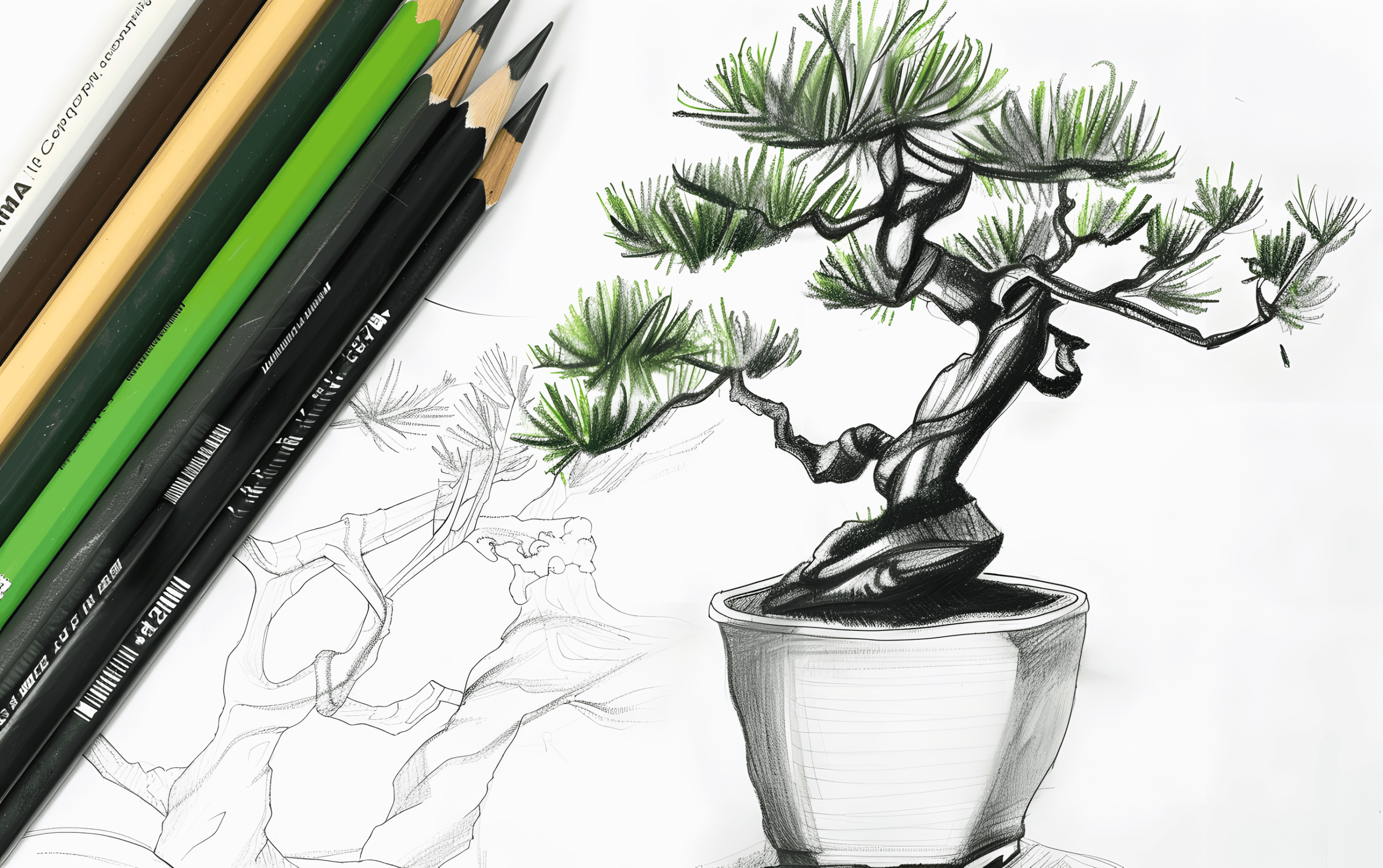 25 Bonsai Tree Sketch Ideas 7 bonsai tree sketch