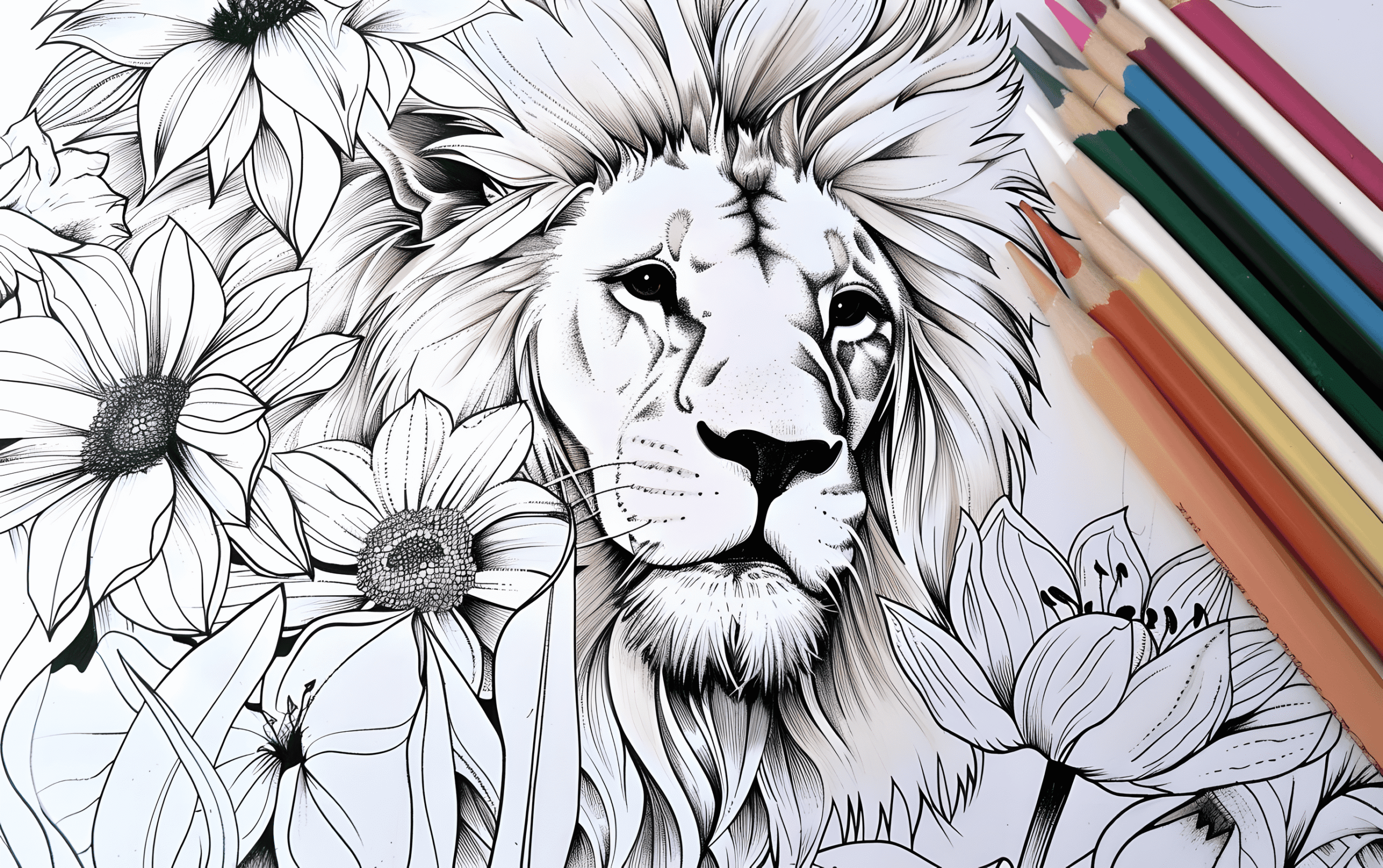 25 Majestic Lion Sketch Ideas for Wildlife Enthusiasts 1 majestic lion sketch