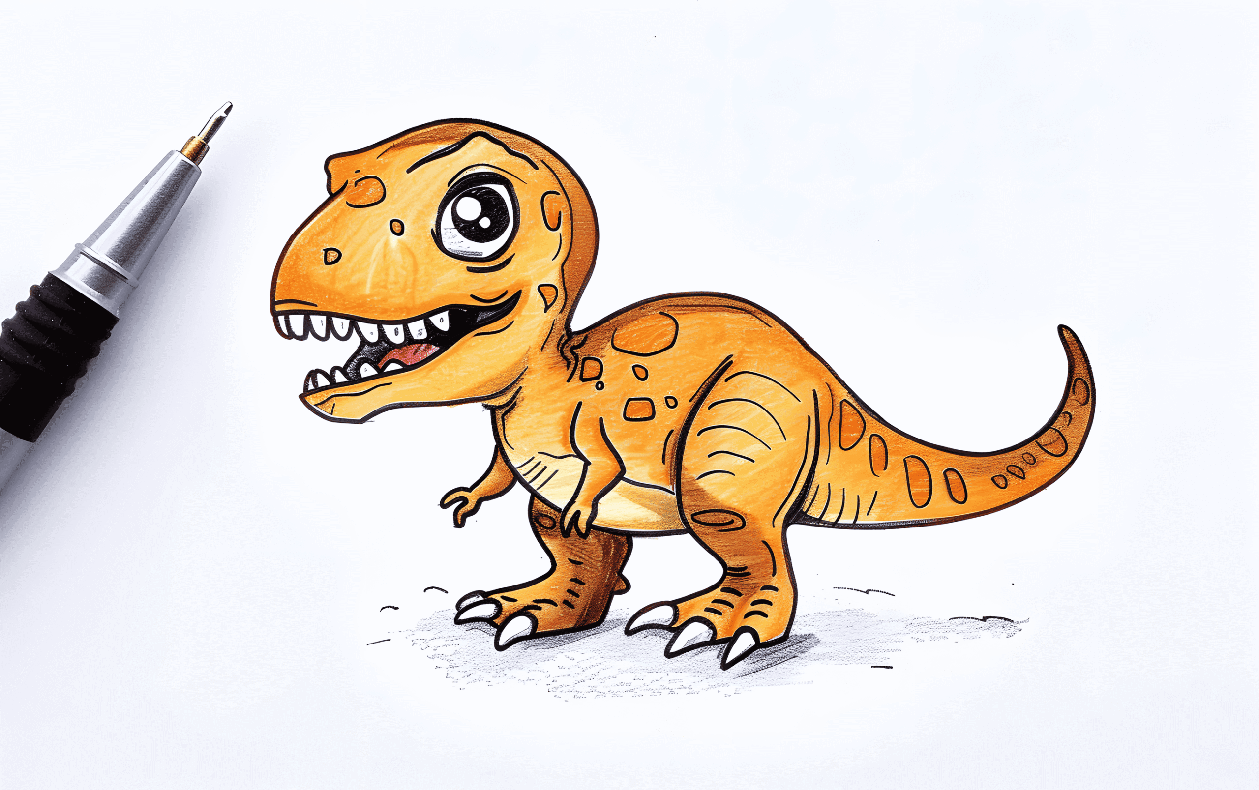 35 Adorable Baby Dinosaur Drawing Ideas for Kids 1 adorable baby dinosaur