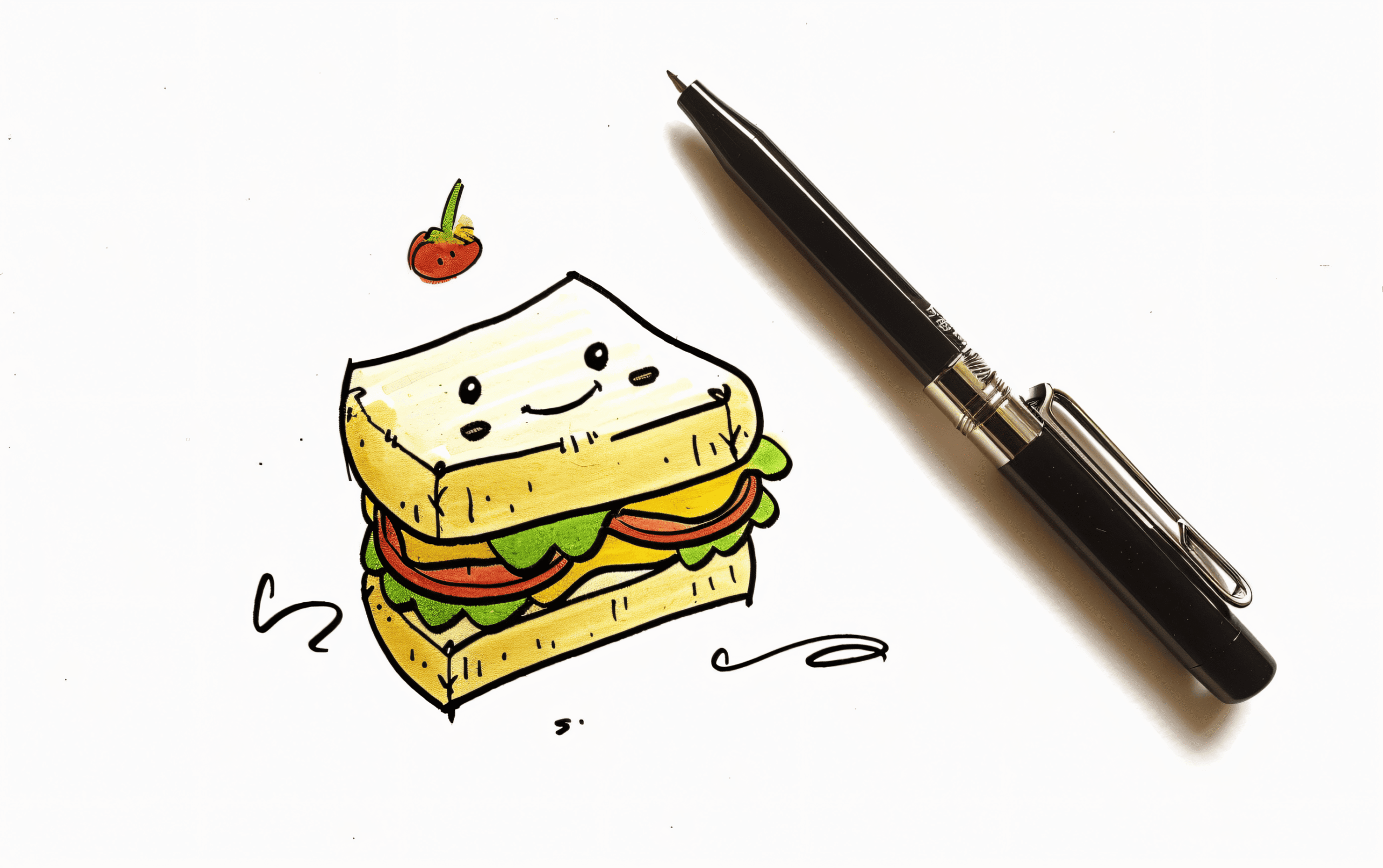 25 Easy and Cute Food Doodles for Your Journal 8 easy cute food
