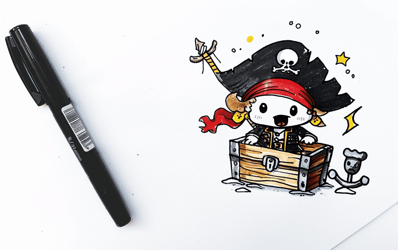 25 Fun and Easy Pirate Doodle Ideas for Adventure Seekers 5 fun easy pirate