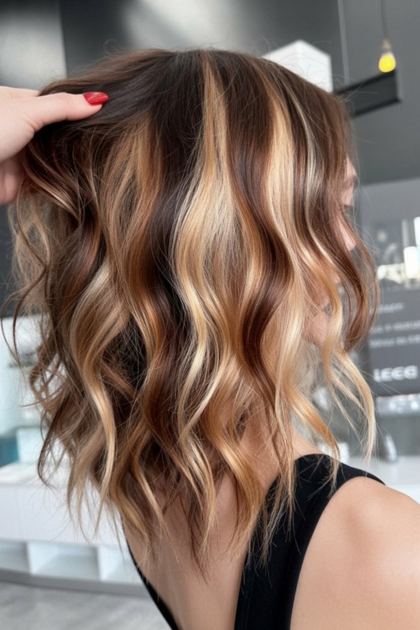 brown hair highlights