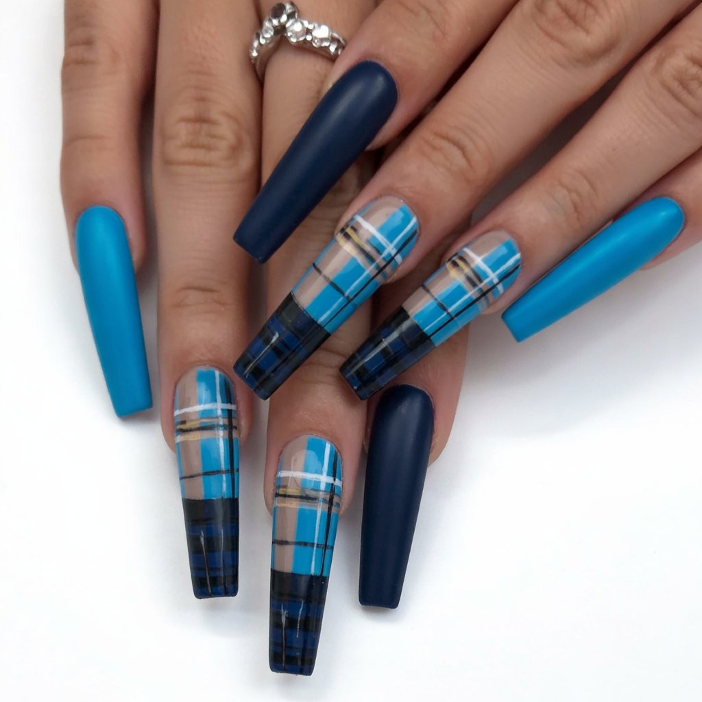20 Fresh Plaid Nails for 2025 That Are Stylish, Fun, and Perfect for Every Season 4 fresh plaid nails