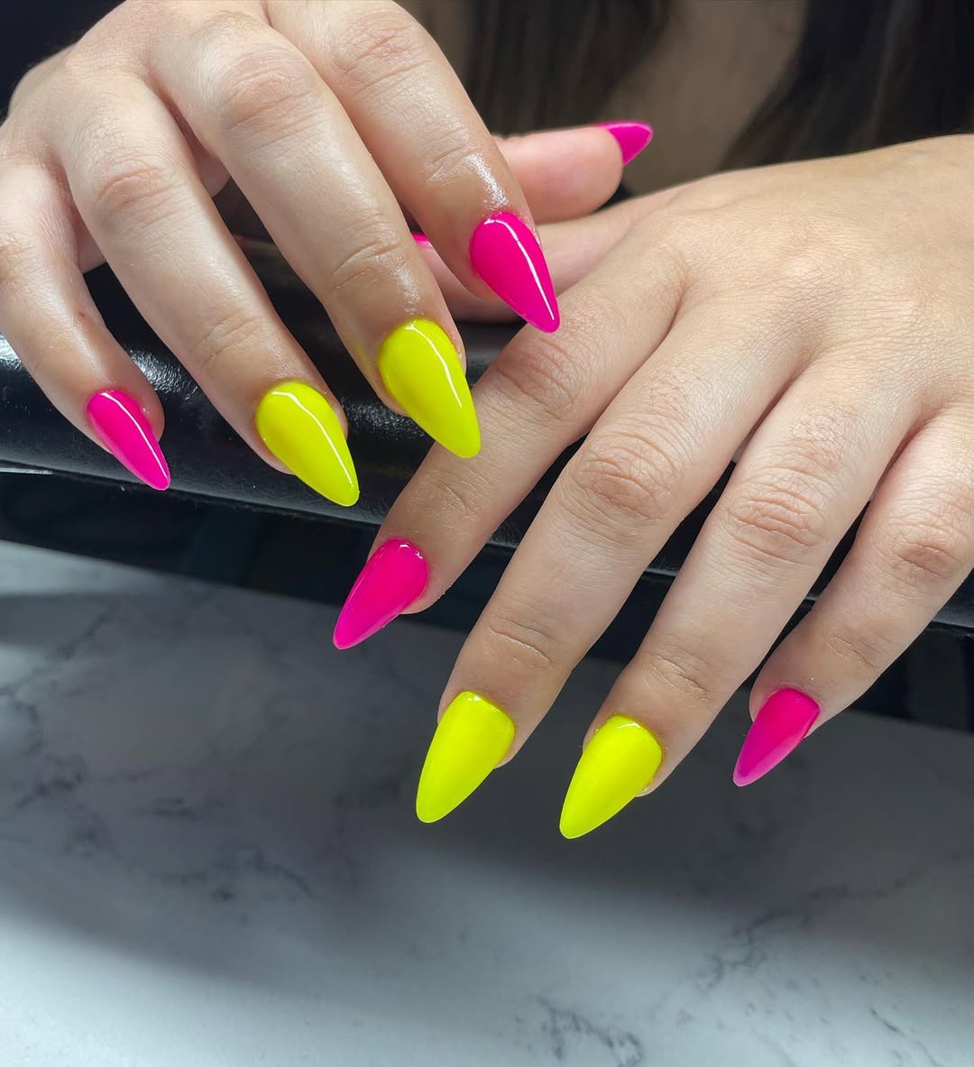 bright summer nails