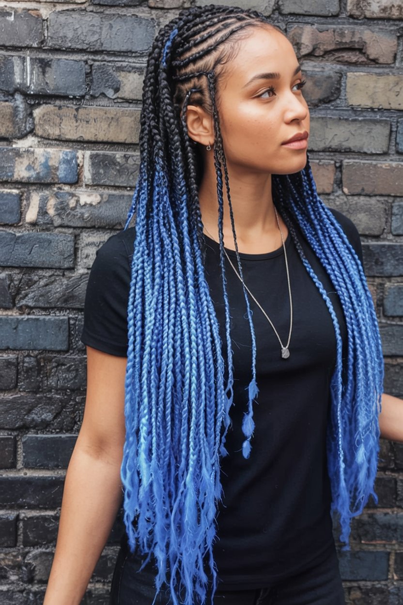 stunning fulani braids