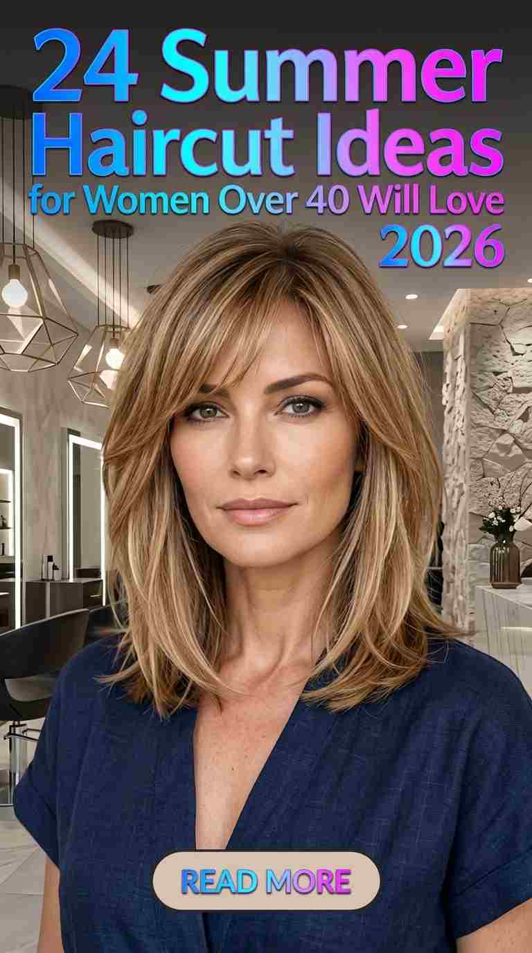 Summer Haircuts for Women Over 40 2026 – 24 Chic Fresh Styles 4 summer haircuts women