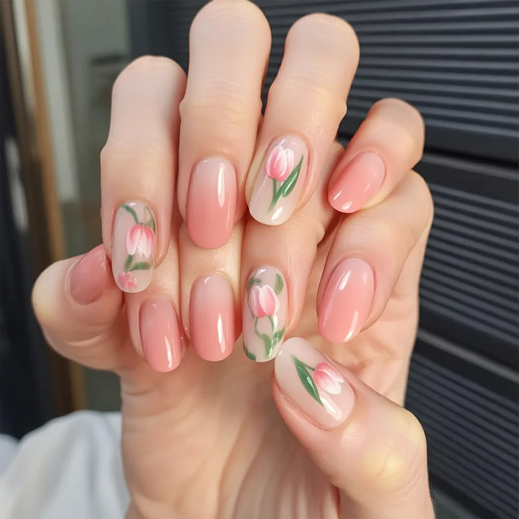classy spring nails