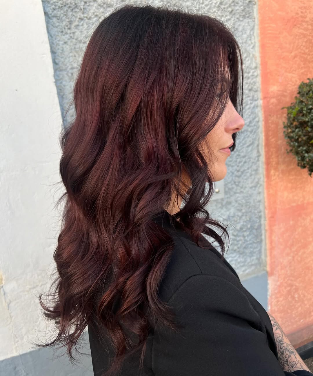 cherry brown hair