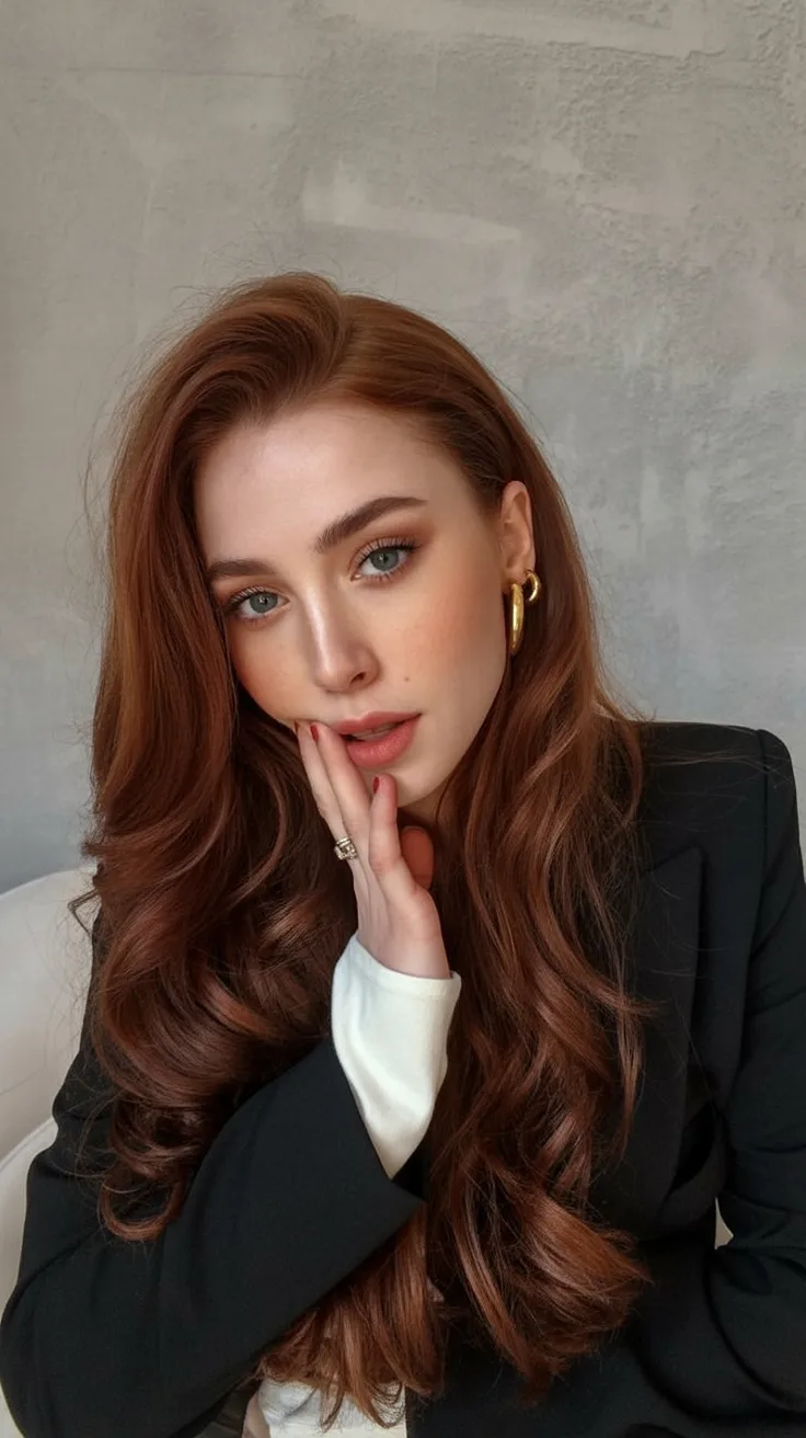 chestnut brown hair