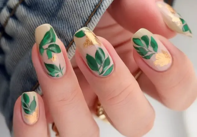 green spring nails