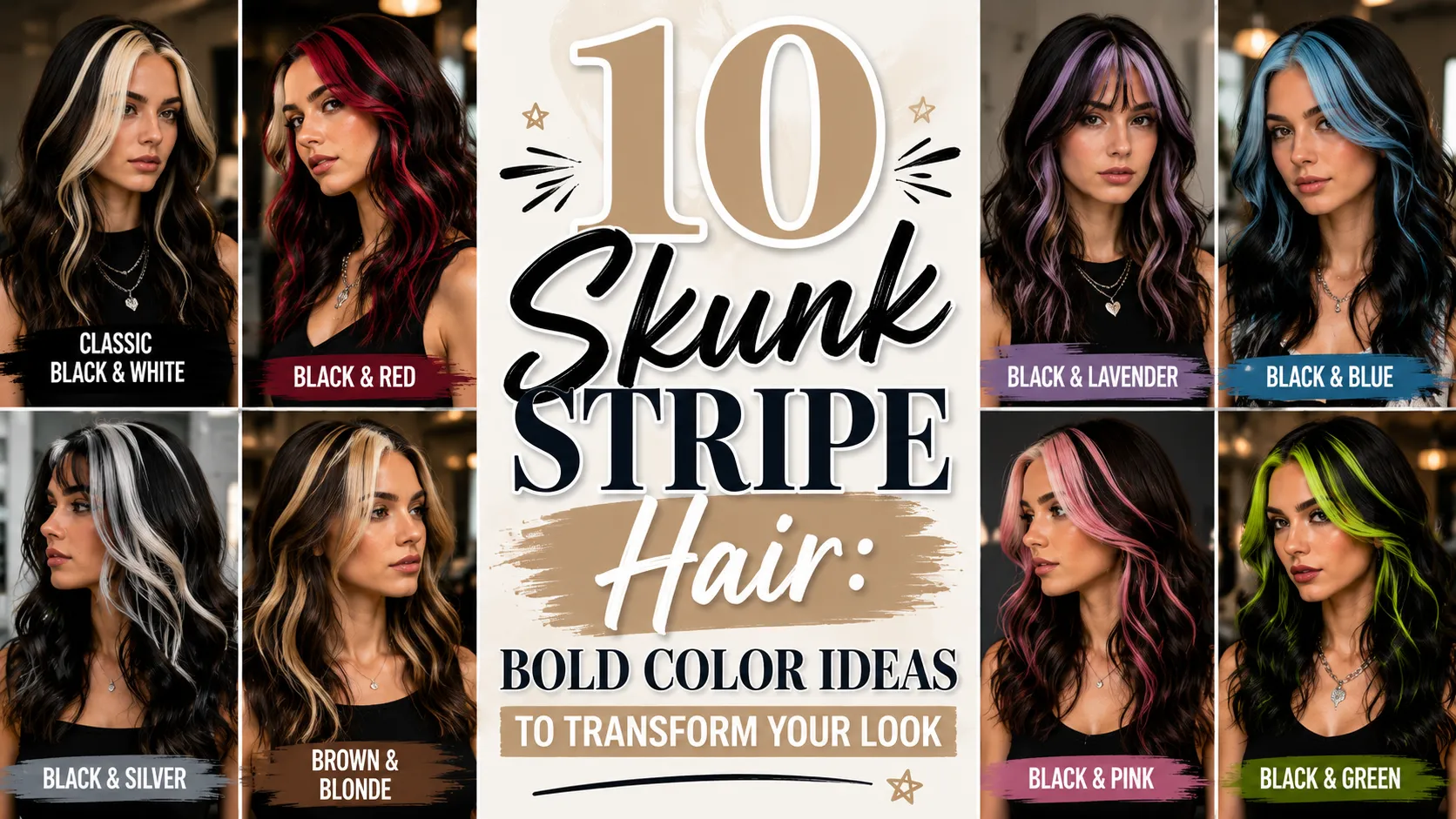 skunk stripe hair