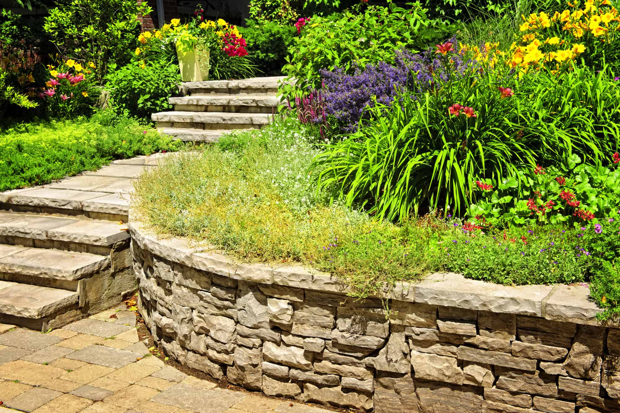 sloped backyard ideas