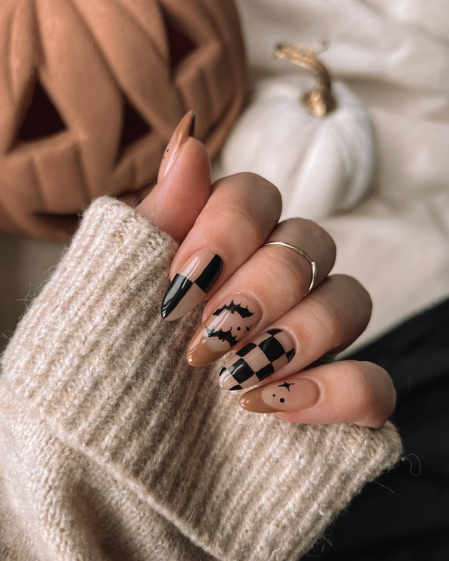 dark fall nails
