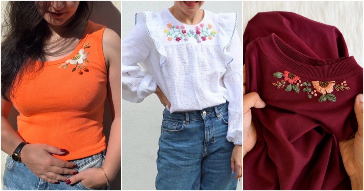6 Summer Top Free Embroidery Patterns 2 summer top free