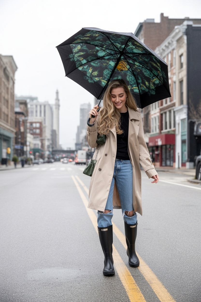 rainy day outfits