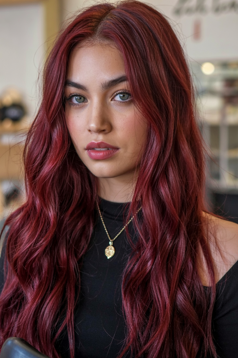 21 Cherry Cola Hair Color Ideas for Women to Try in 2025 4 cherry cola hair