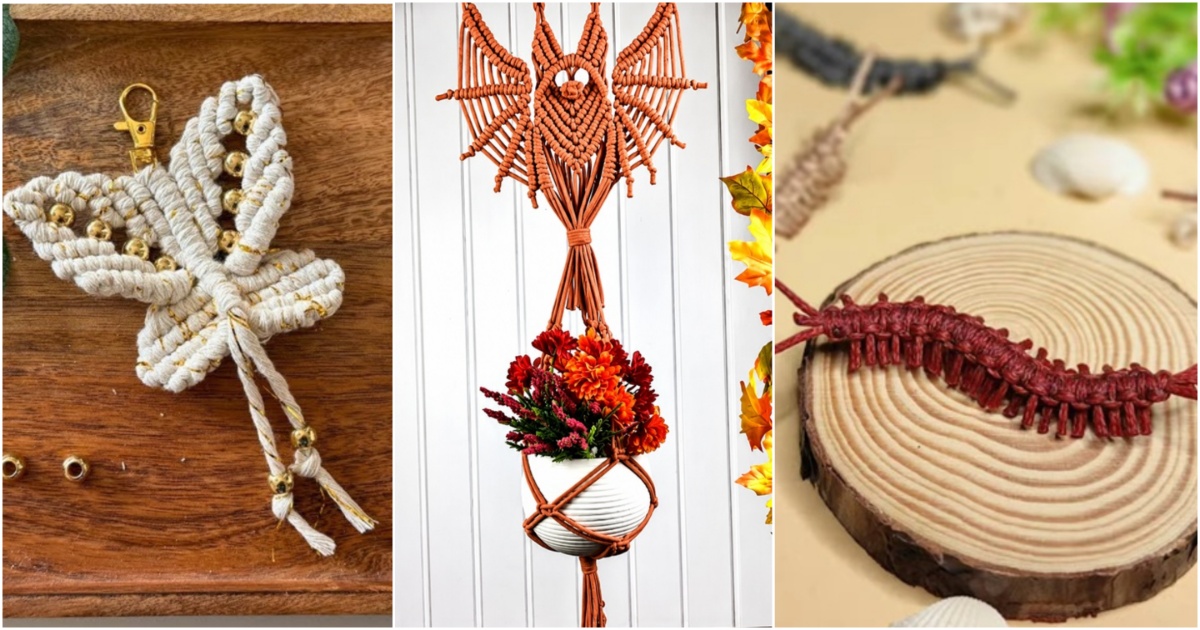 unique macrame animal