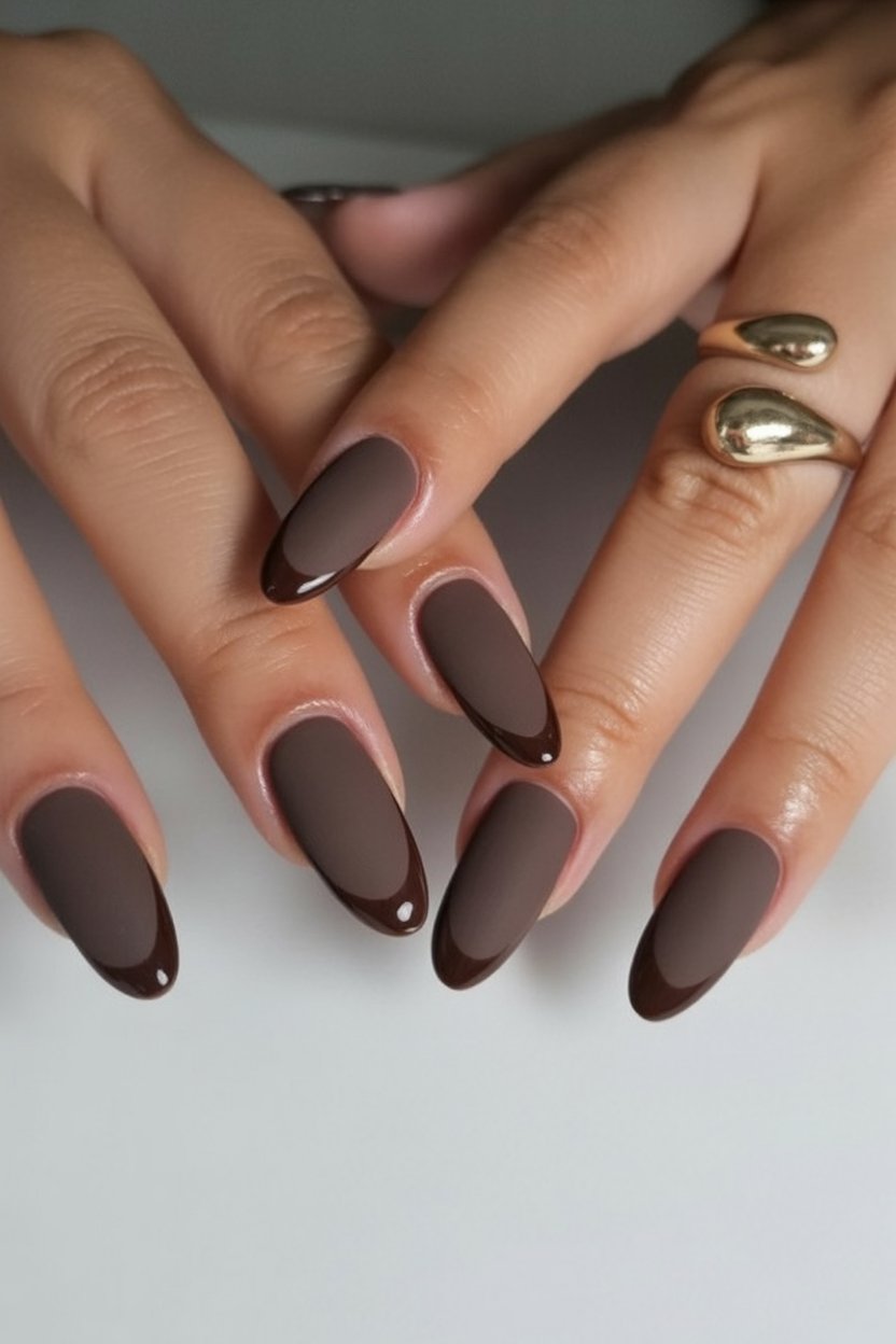 21 Brown Fall Nail Ideas for 2025 That Feel Chic, Cozy, and Effortlessly Stylish 7 brown fall nail