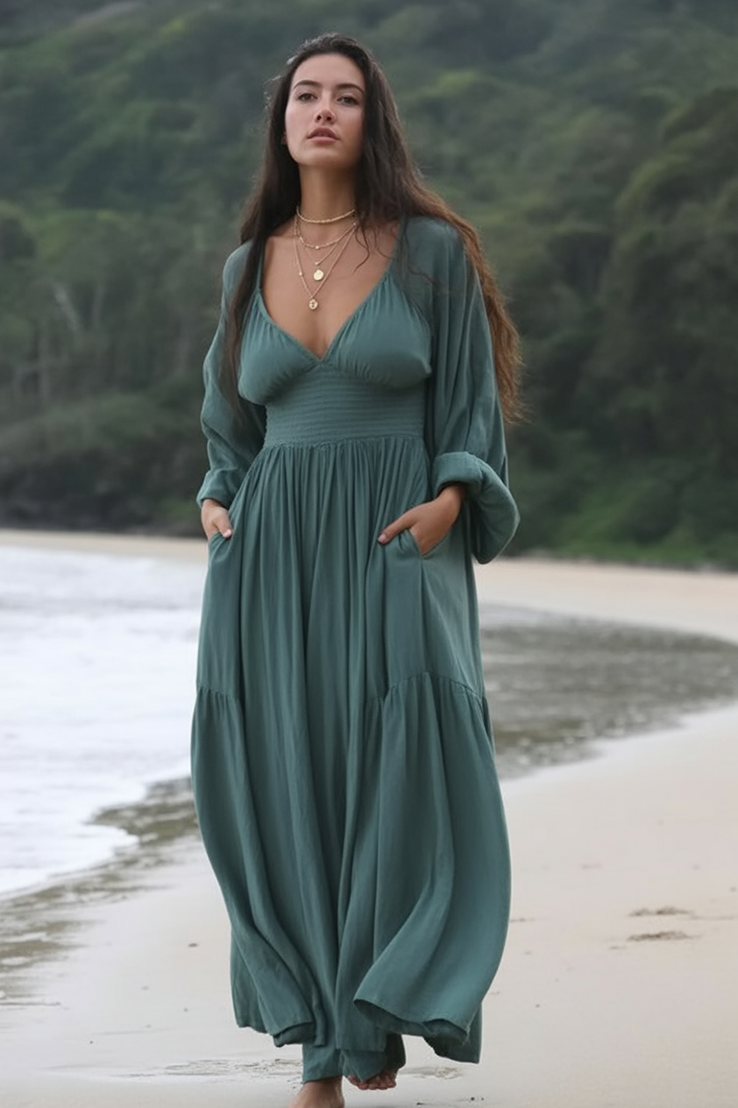 21 Maxi Dress Outfit 2026 Ideas For Effortless, Grown-Woman Style 9 maxi dress outfit
