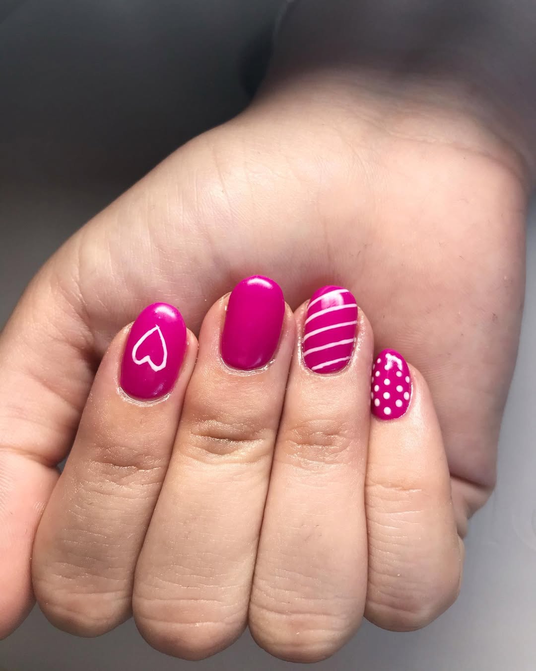 pink summer nails